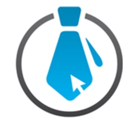 TIEsystems Logo: A Blue Tie On White Background